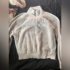 LG Soft Gray Fleece Jacket